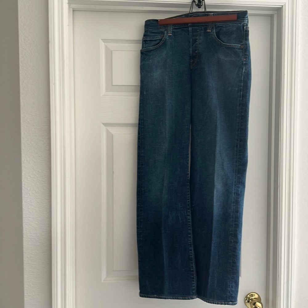 Citizen of humanity jeans!Full leg button fly 607!